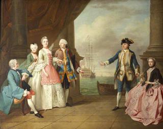 Mrs Constantine Phipps, Being Led to Greet Her Brother, Captain  Augustus Hervey