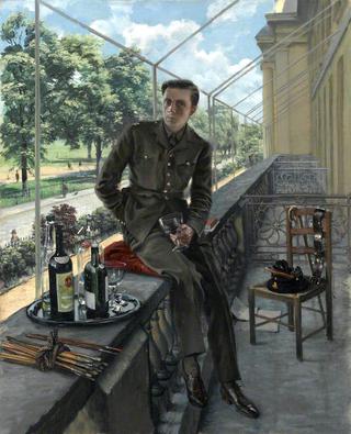 Self-Portrait in Welsh Guards Uniform