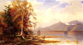 Mountain Lake in Autumn