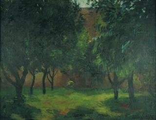 Green Trees and House