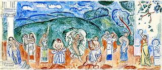 The Nine Muses III (sketch for a mosaic for Speyer)