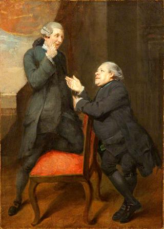 Jeffery Dunstan as Dr Last in 'Dr Last in his Chariot' by Isaac Bickerstaffe and Samuel Foote