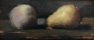 Still-Life with Peach and Pear