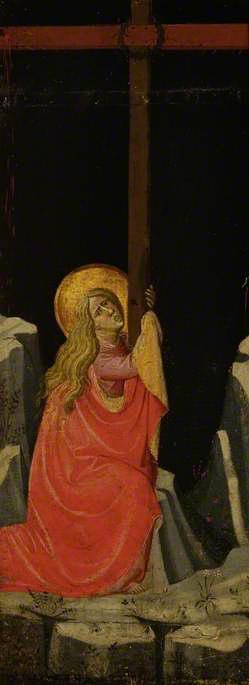 Mary Magdalene Embracing the Cross (verso)