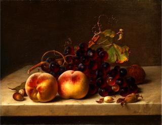 Still-life with Peaches, Grapes and Nuts