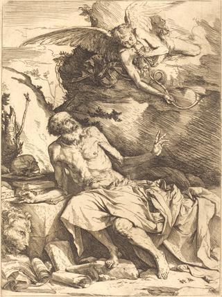 Saint Jerome hearint the Trumpet of the Last Judgement