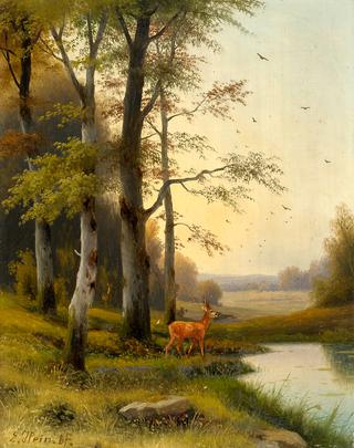 Deer by the Lake