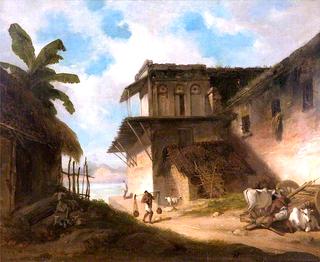 Bengal Village Scene