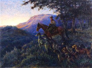 Enjoying Sunset after a Long Day's Hunt