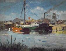 Rio con barcos