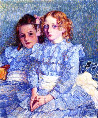 Portrait of Helene and Michette Guinotte