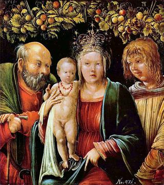 Holy Family with an Angel