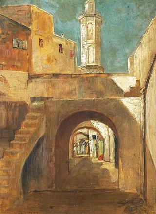 Street in Tunis (Tuniszi utca részlet)