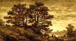 Landscape with Oaks