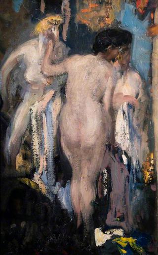Study of Nudes Bathing