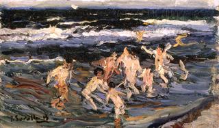Children at Sea (study for