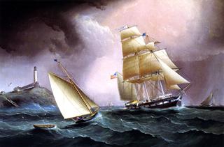 A Square Rigger off the Isle of Shoals