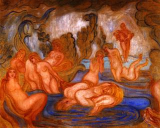 Bathers (Lines Curved and Waved)