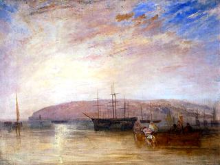 Shipping off East Cowes Headland