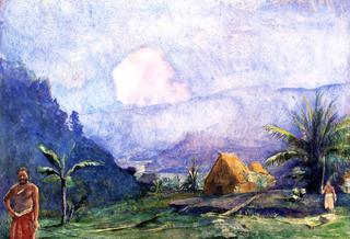 Village of Navundi Wai Wai Vula, in Viti Levu, Fiji