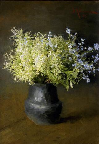 Forest violets and forget-me-nots