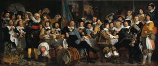 Celebration of the peace of Münster, 18 June 1648, in the headquarters of the crossbowmen's civic guard