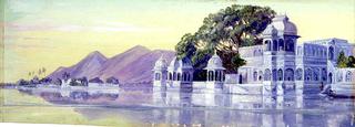 Lake of Islands, Oodipore, Guzerat, Western India