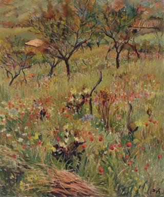 Flowers in the orchard