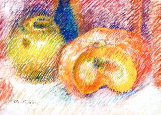 Still Life with Pot and Pumpkin