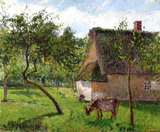 Orchard at Varengeville with Cow