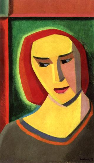 Portrait of a Woman with Red Hair