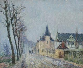Le Quai de Pothius a Pontoise, Temps Gris