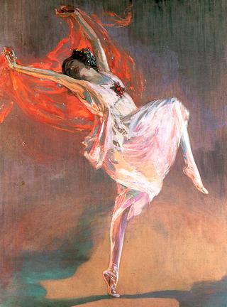 Anna Pavlova as a Bacchante