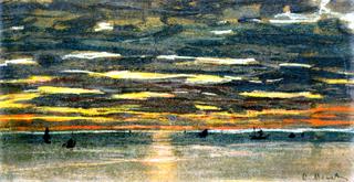 海上日落