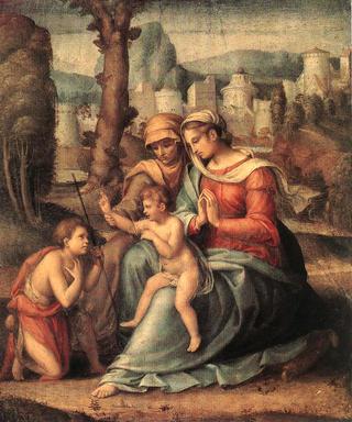 圣母子、圣伊丽莎白和施洗者圣约翰