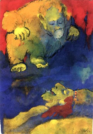 Old Bear Spirit above Sleeping King