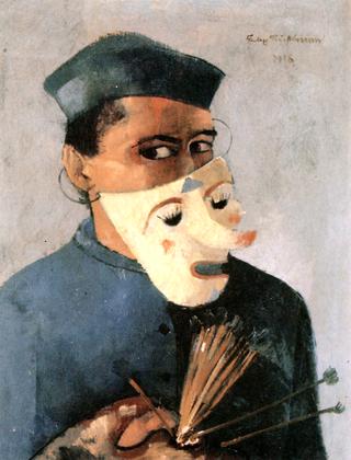 Self-Portrait with Mask