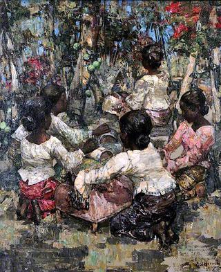 Lace Makers, Ceylon