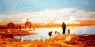 Women Collecting Water from the Nile