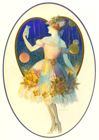 Heart Girl with Flowered Dress