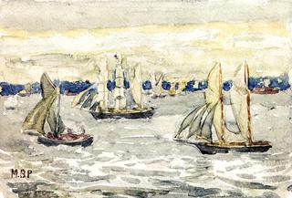 A Grey Day, Boston Harbor