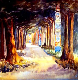 Totem walk at Sitka