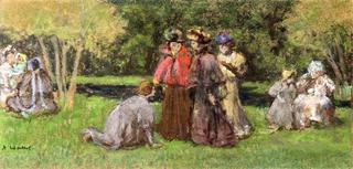 Women and Children in a Park