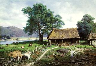 View of the Zagezal estate near Riga