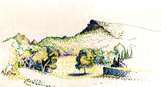 Landscape with Cape Nègre (study)