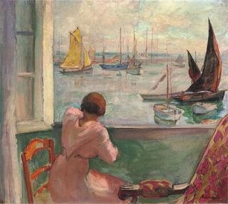 Young girl at the window