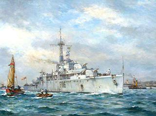 HMS“紫水晶”1949年8月3日抵达香港