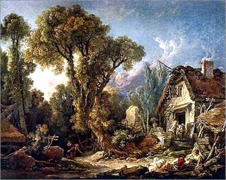 A Pastoral Landscape in the Evening