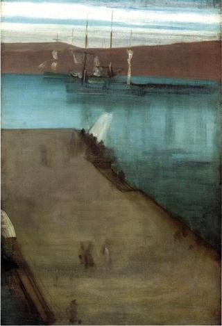 Sketch for "Nocturne in Blue and Gold: Valparaiso Bay"