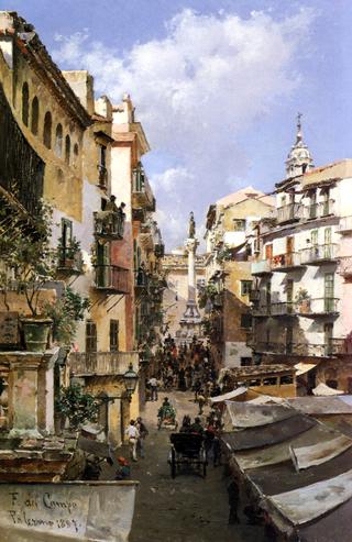 A Busy Thoroughfare, Palermo, Sicily